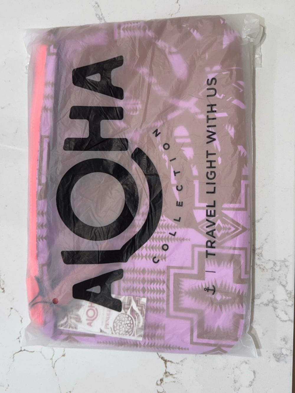 ALOHA Collection x Pendleton Special Edition Peony/Toffee Mid Pouch BNWT in bag - Picture 6 of 6